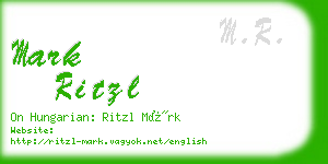 mark ritzl business card